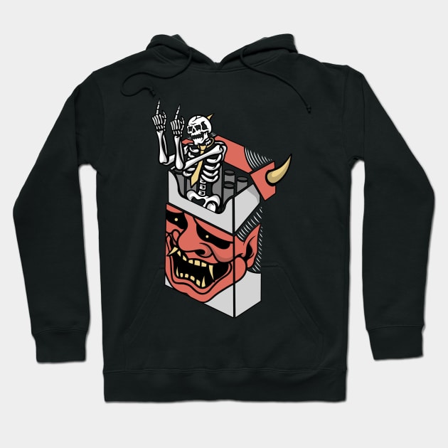 Smoking Skull, Smoker Skull, Cigarette Skull, 420 Skull Hoodie by gggraphicdesignnn